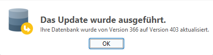 Erfolgreich aktualisiert