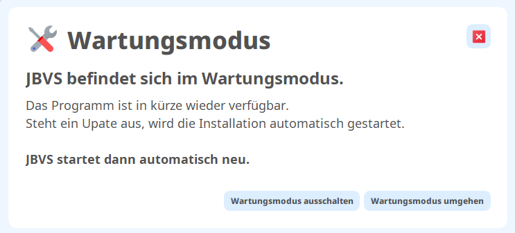 Wartungsmodus